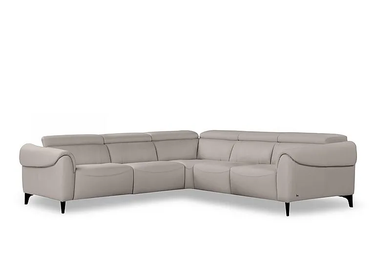 Nicole Large Leather Corner Sofa