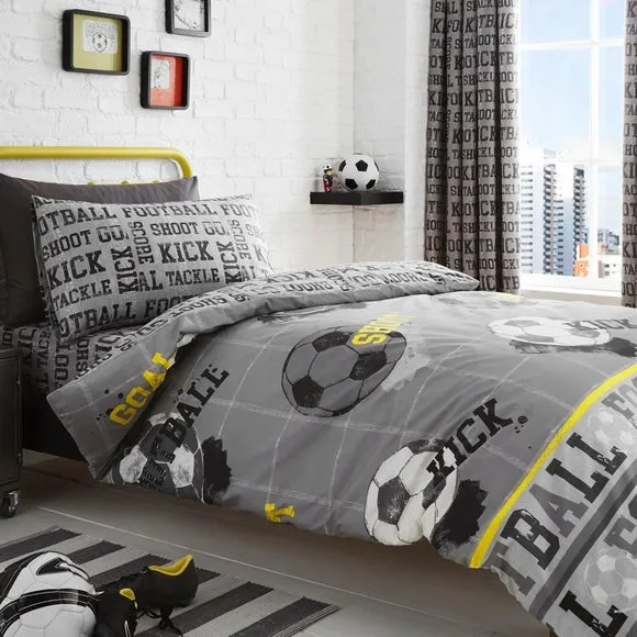 Football Duvet Cover and Pillowcase Set 1