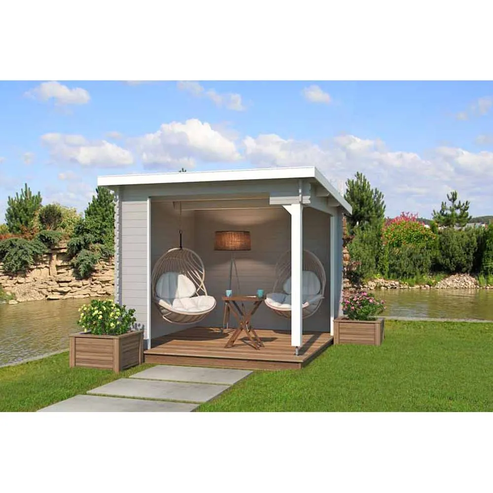 Lasita Maja Ltd Buffalo 275-Log Cabin, Garden Room, Home Office - L315xW323.9xH245.1cm in Light Tan 3