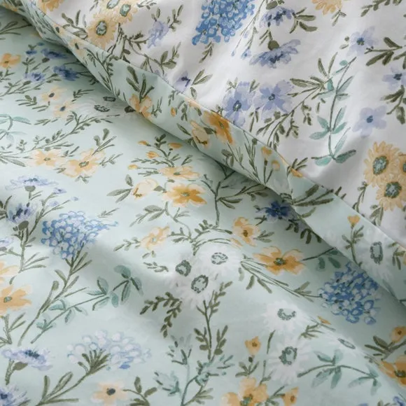 Bianca Ditsy Floral 100% Cotton Duvet Cover & Pillowcase Set 4