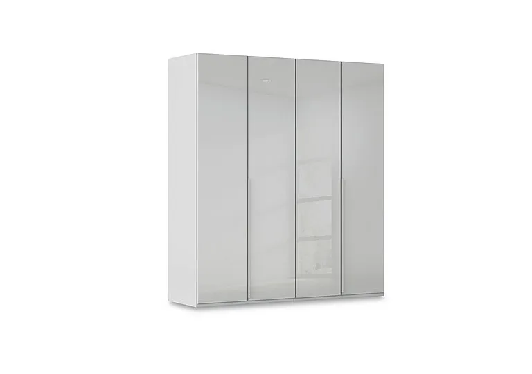 Haven 201cm 4 Door Hinged Wardrobe with Glass Doors