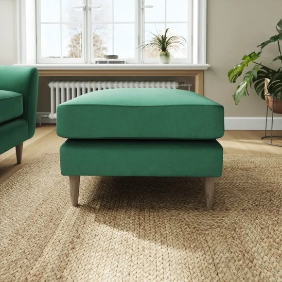 Sven Opulent Velvet Footstool 2