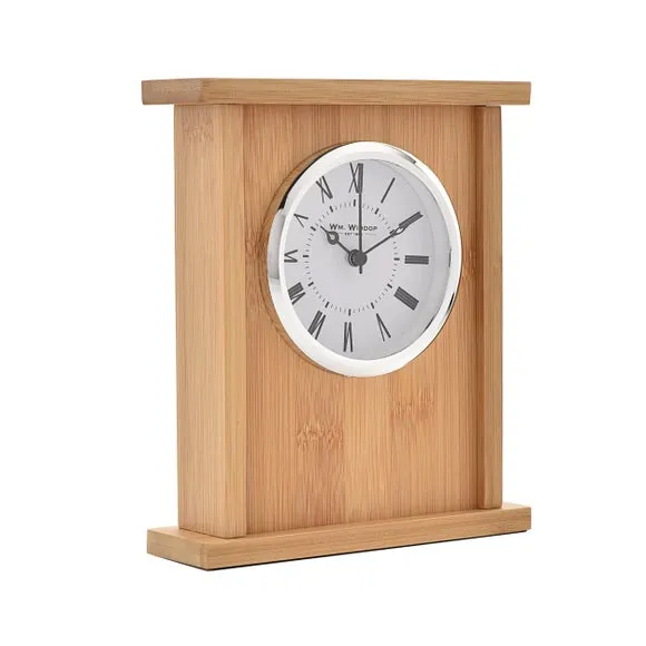Widdop Bamboo Mantel Clock 2