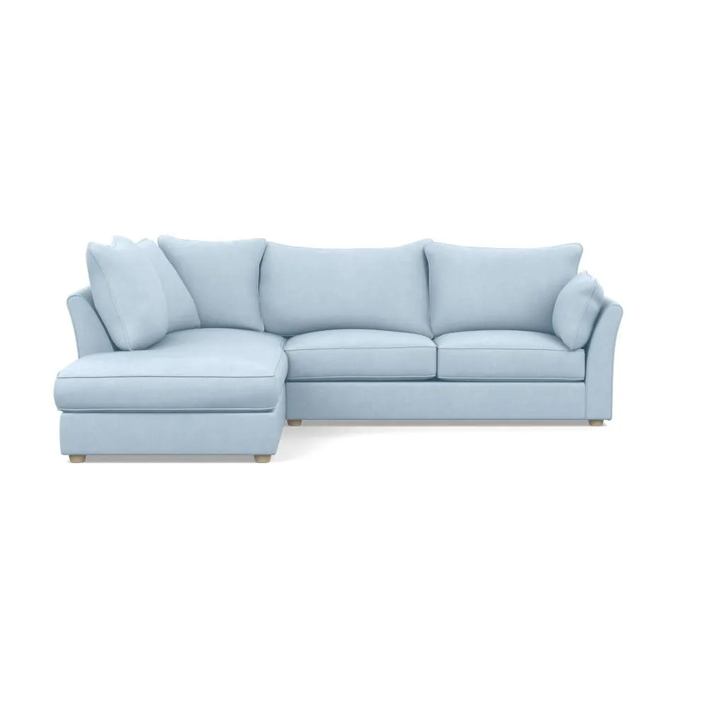Heal's Tailor Left Hand Facing Corner Sofa Capelo Linen-Cotton Sea Shanty Natural Feet 2