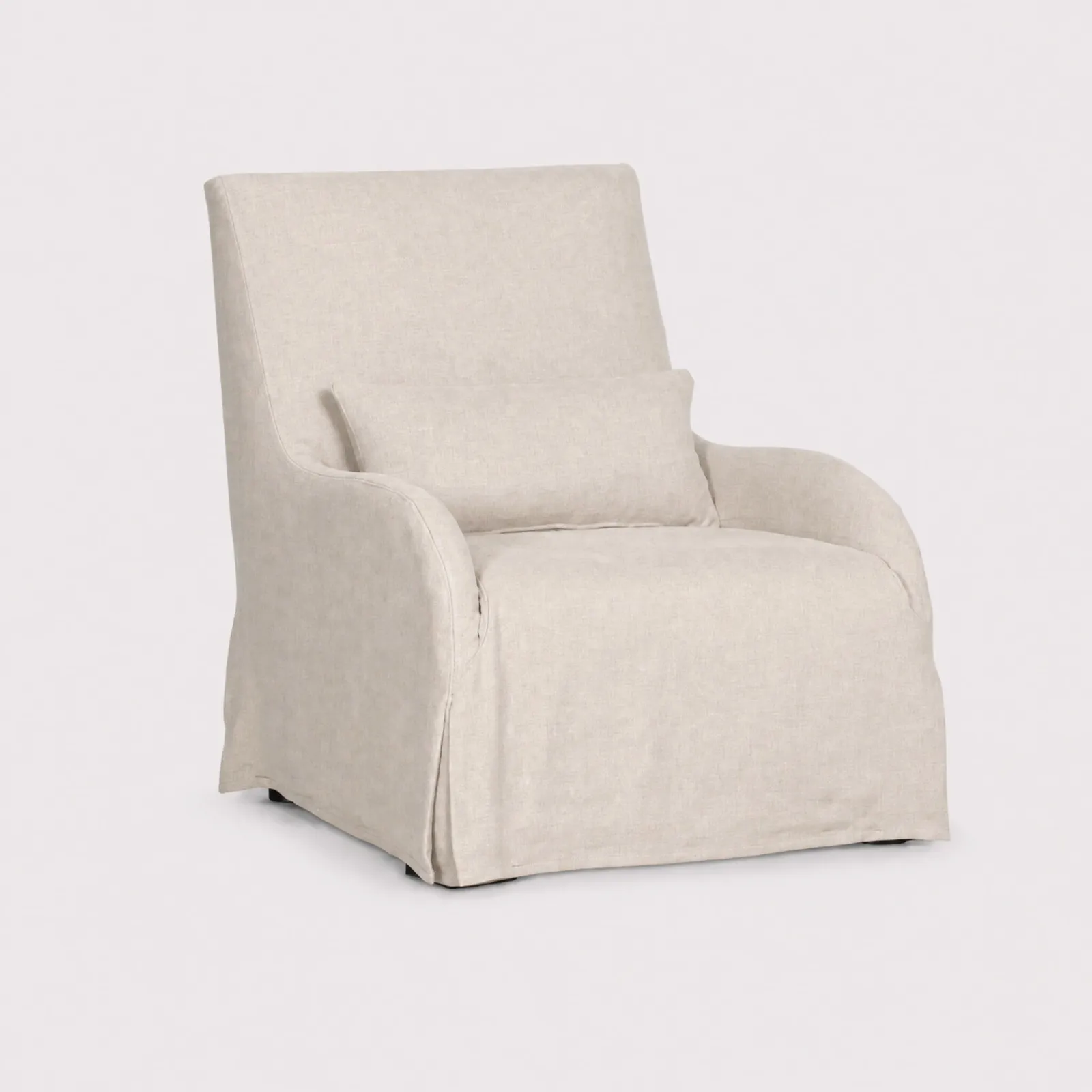 Bibury Armchair - French Riviera Style, Neutral Fabric | Barker & Stonehouse 1