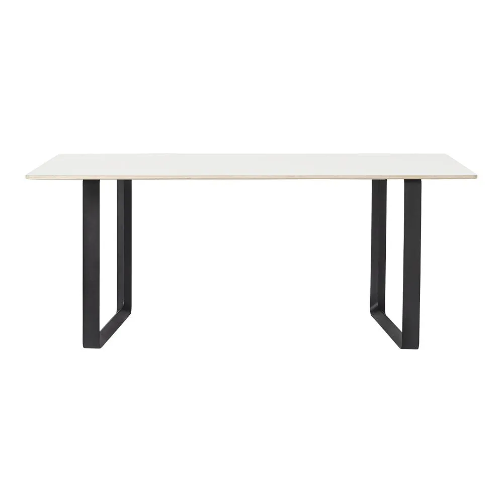 Muuto 70/70 Table 170 x 85cm in White with Black Legs 2