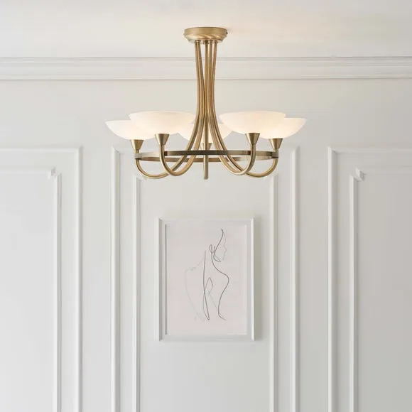 Vogue Cagney 5 Light Semi Flush Ceiling Light 6