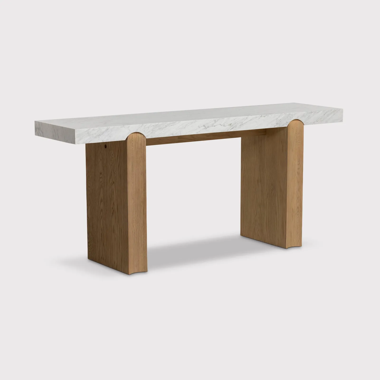 Plover Console Table 180X45X80Cm, Neutral Marble | Barker & Stonehouse