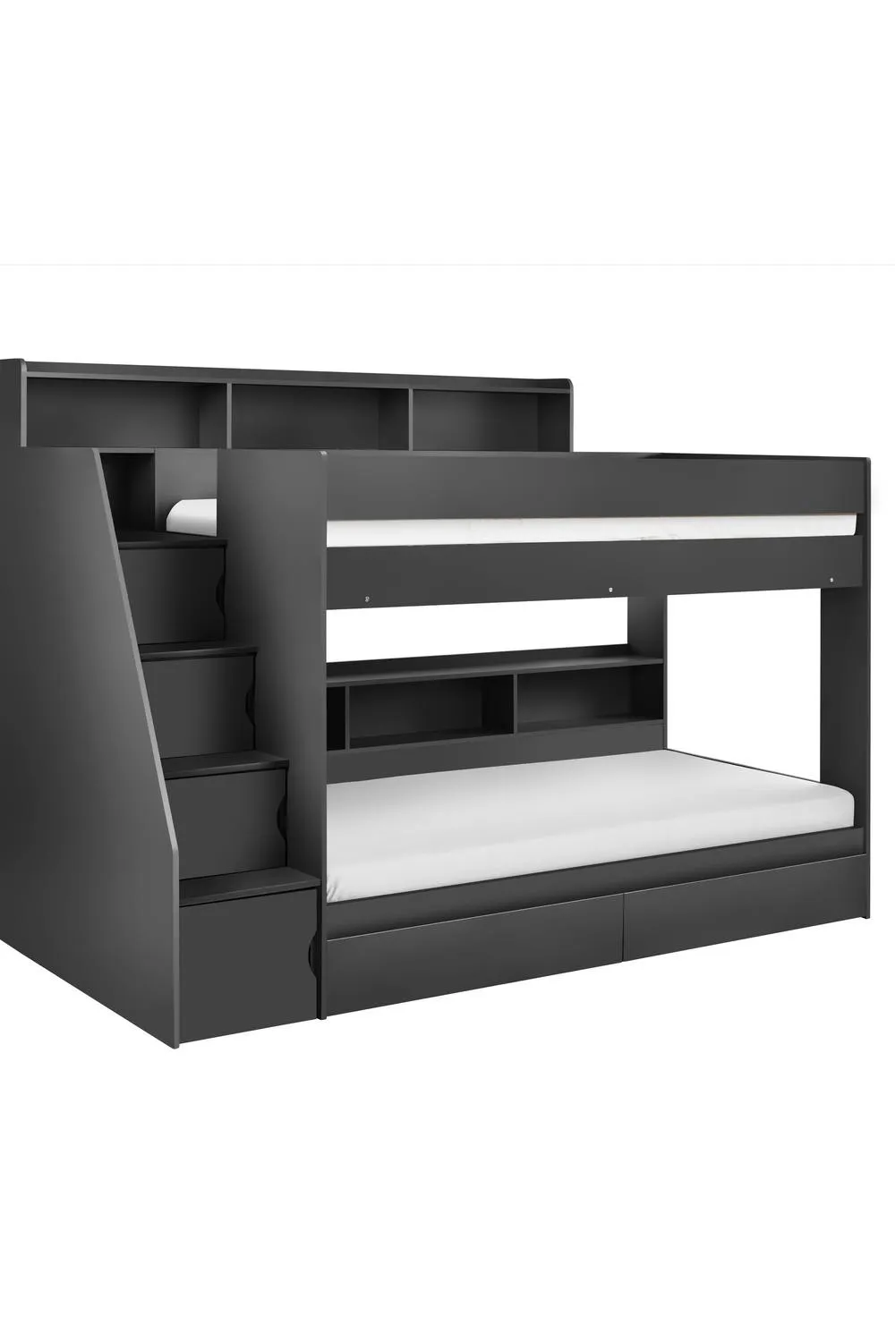 Julian Bowen Camelot Staircase Bunk Bed in Black 3