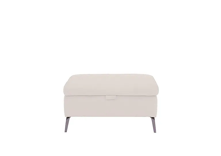 Jude Leather Storage Footstool