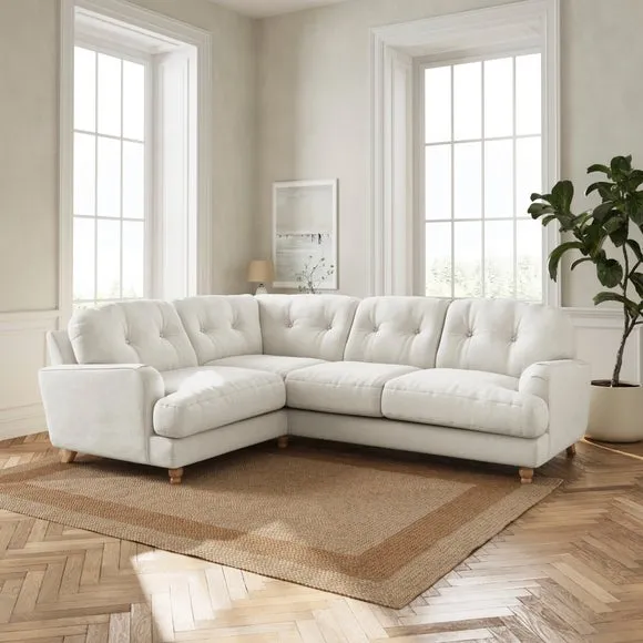 Martha Chenille Soft Texture Full Corner Sofa 1