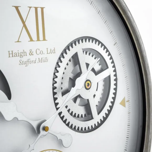 Metal Cog Wall Clock 3