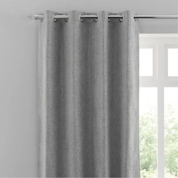Oxford Chenille Eyelet Curtains 1
