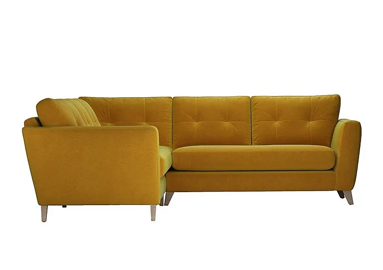 Hermione Fabric Corner Sofa - Golden Spice