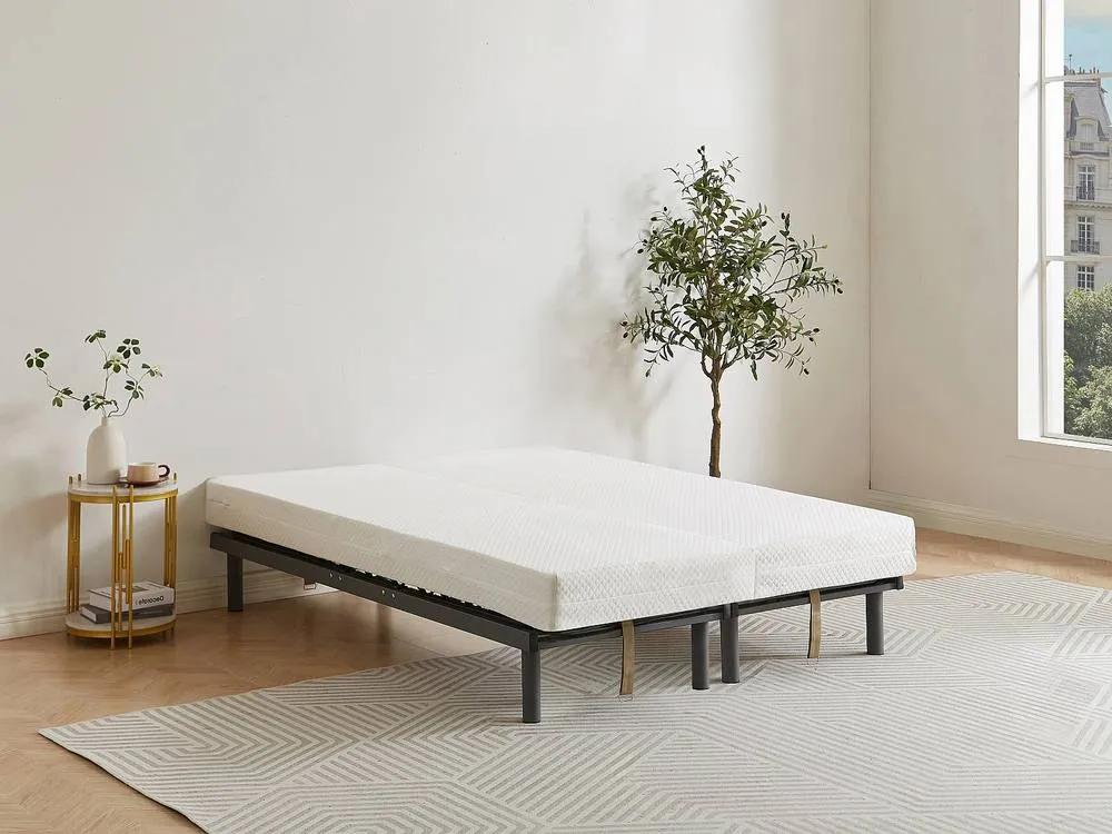 Vente-unique Adjustable Slatted Bed Base - 3 Sleeping Surfaces - 70 X 190 Cm in Grey 5