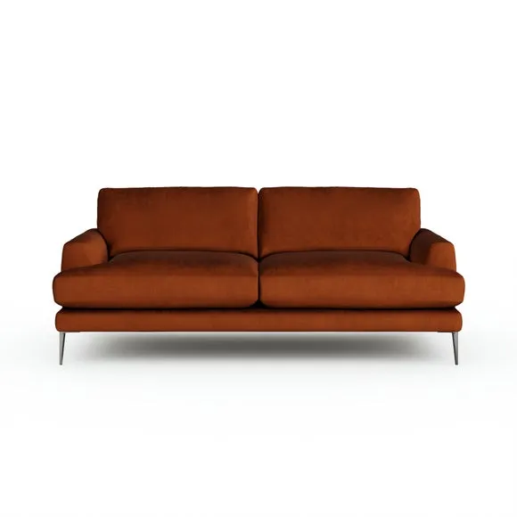 Lawson Matte Plush Velvet 4 Seater Sofa 6
