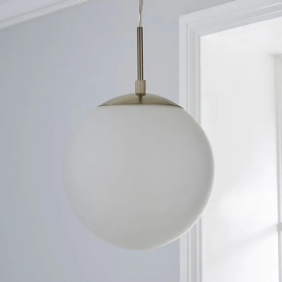 Hamptworth Dome Frosted Glass Pendant Light 2