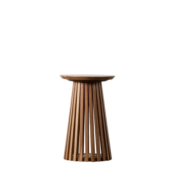 Dawson Slatted Side Table 4