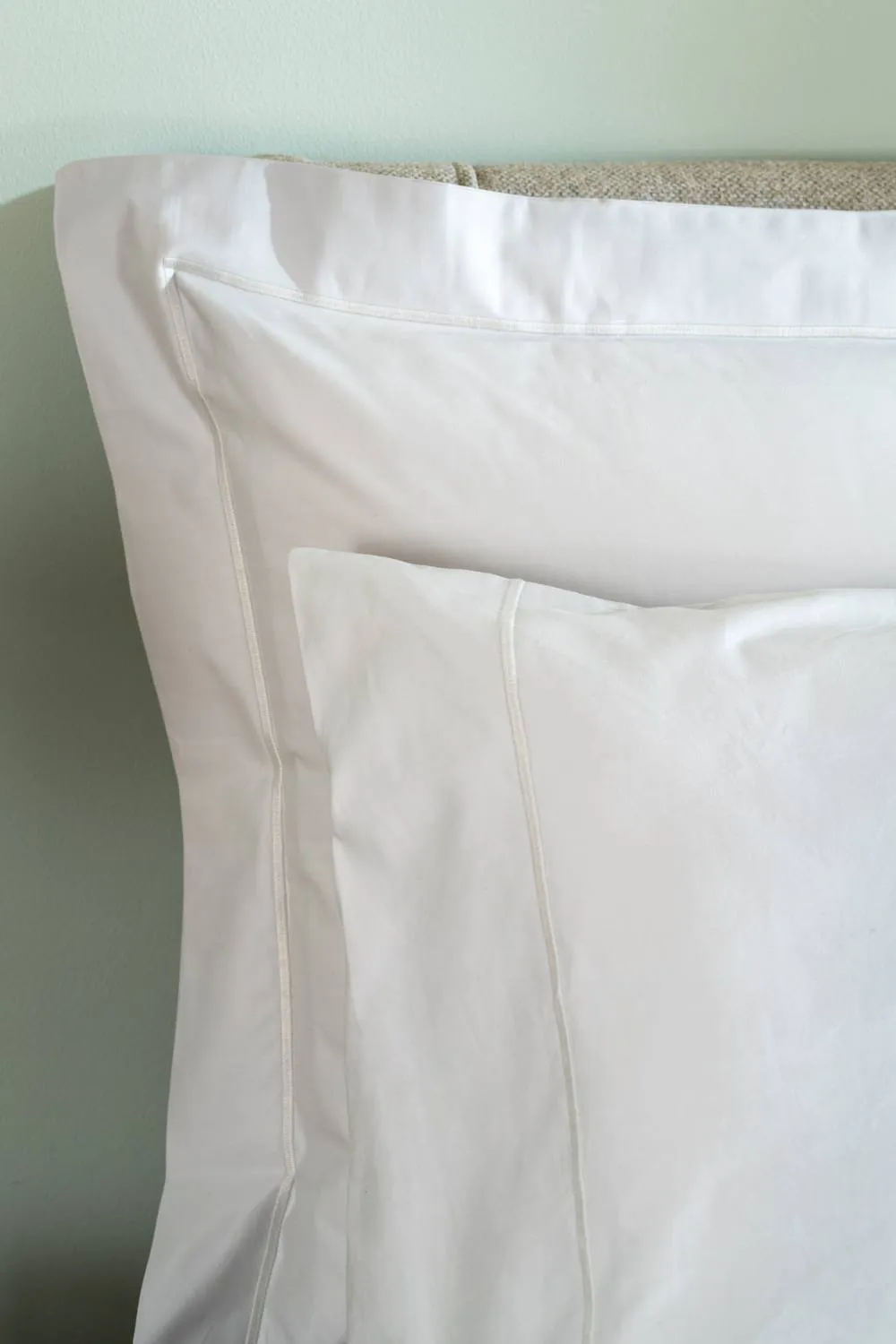Soak&Sleep 600TC Egyptian Cotton Oxford Pillowcase Pair in Light Grey 3