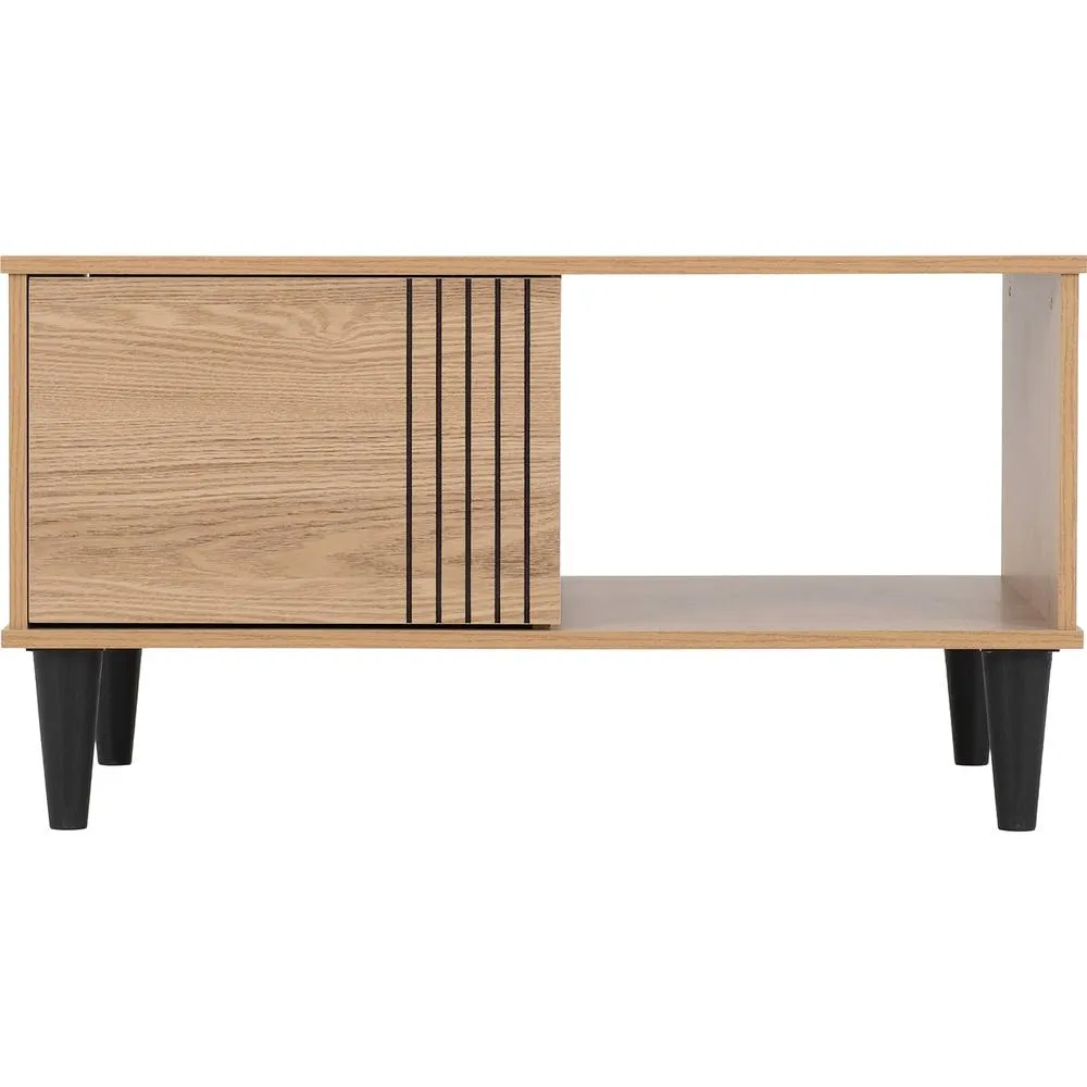 Seconique Tessa 1 Door Coffee Table in Natural 4