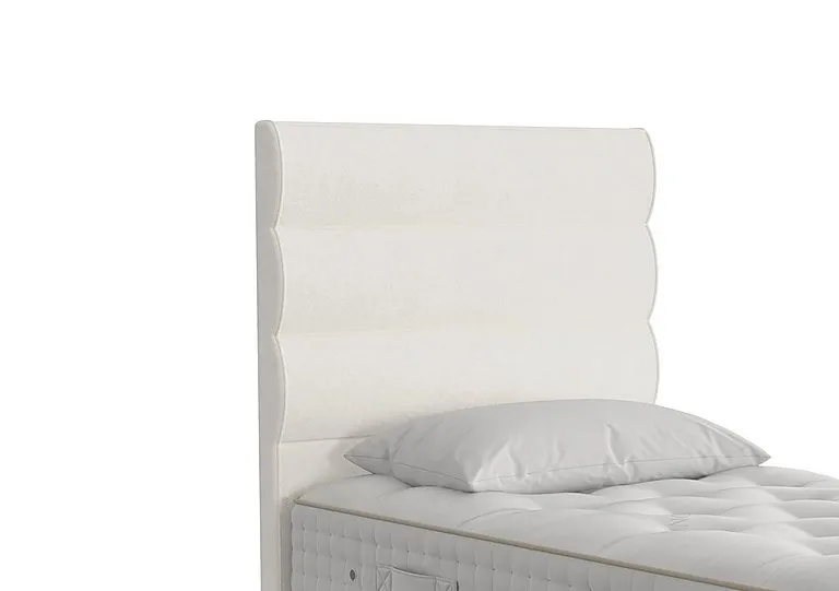 Triton Floor Standing Headboard - Single - Faux Suede Snow