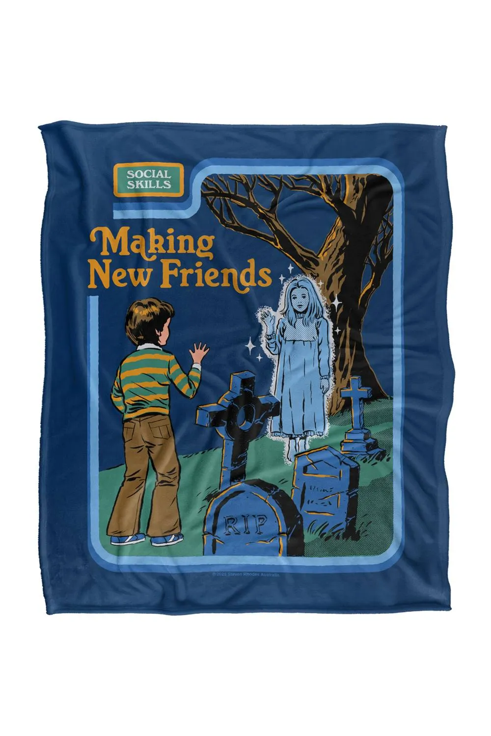 Steven Rhodes Making New Friends Silky Touch Super Soft Throw Blanket