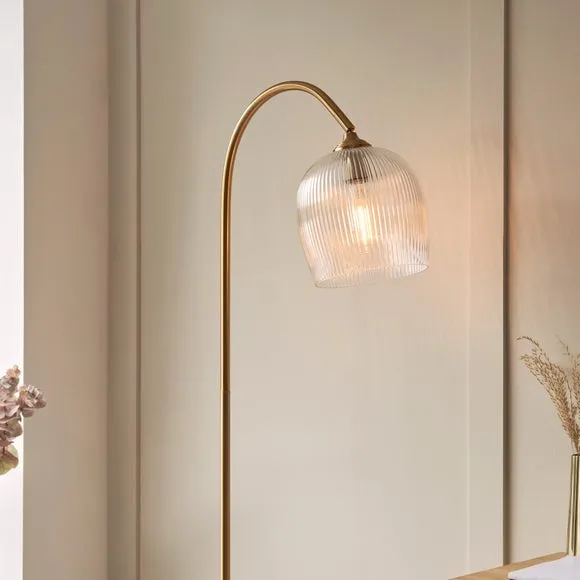 Vogue Leroy Ribbed Adjustable Floor Lamp 2