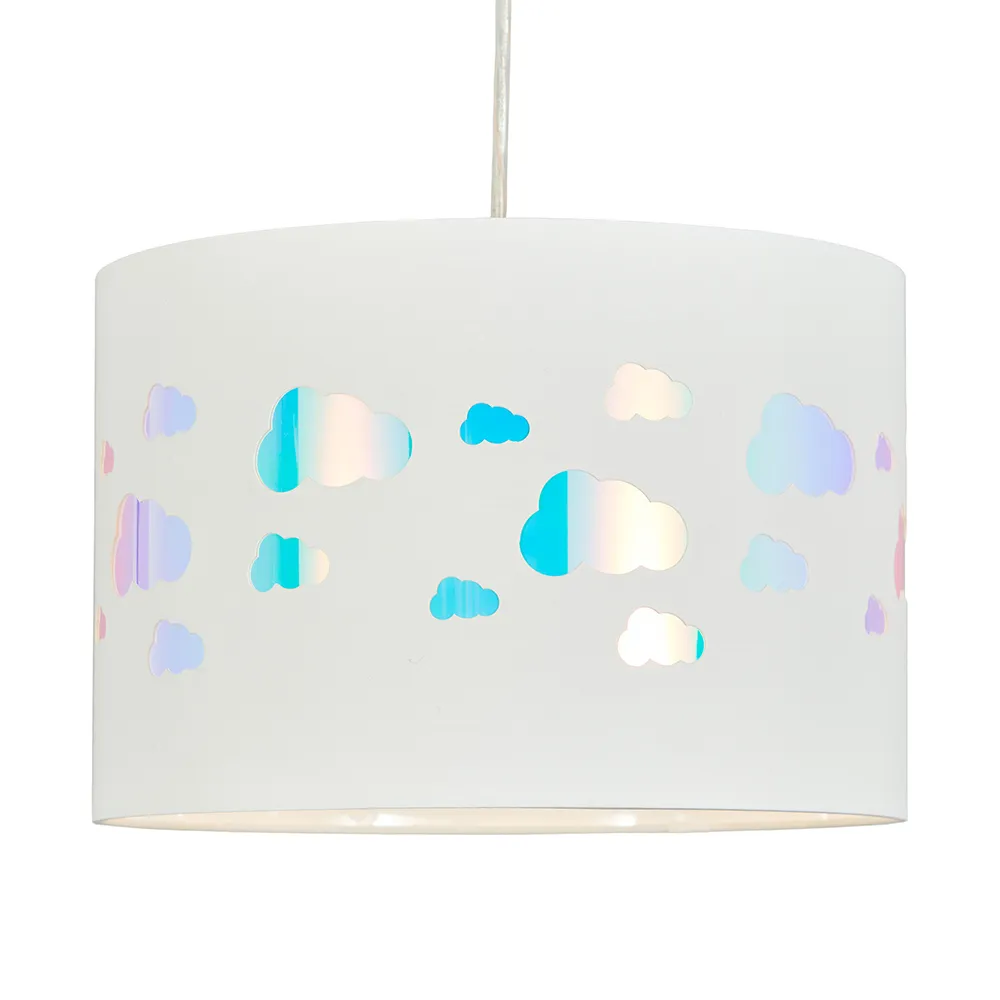 Glow Iridescent Cloud Easy Fit Shade, White