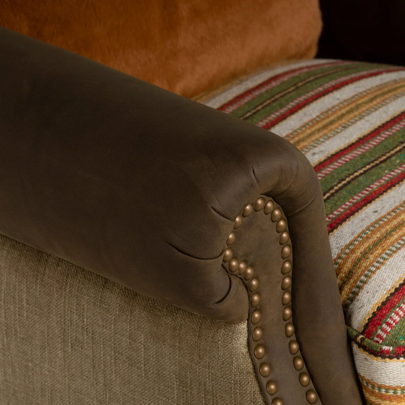Bertie Armchair, Brown Leather | Barker & Stonehouse 3