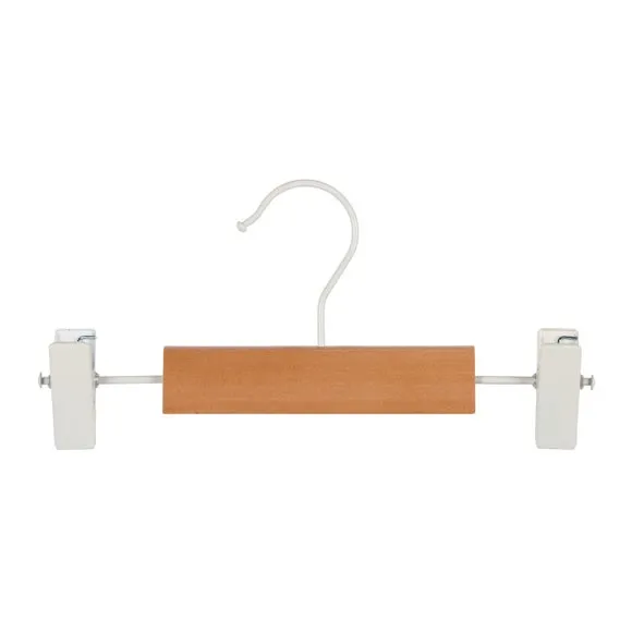 Set of 6 Kids Wooden Bar Trouser Hangers 2