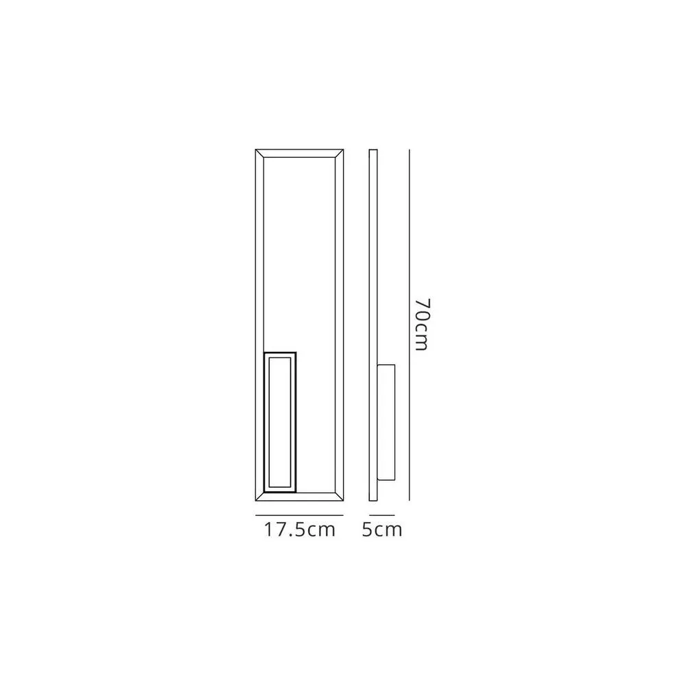 Netlighting Boutique Rectangle Wall Lamp Dimmable 40W LED 3000K 2250lm Black 5