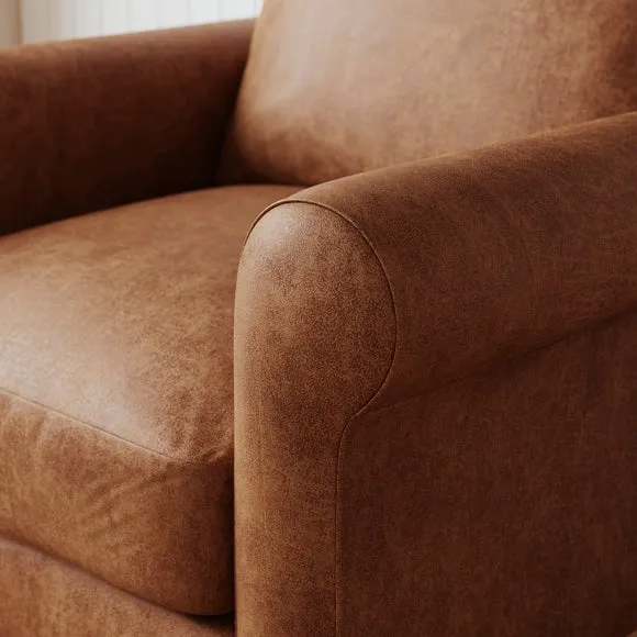 Maeve Faux Leather Compact Armchair 4
