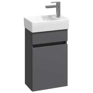 Concept Matt Grey Compact S1 Vanity Unit & RH Basin - 360mm