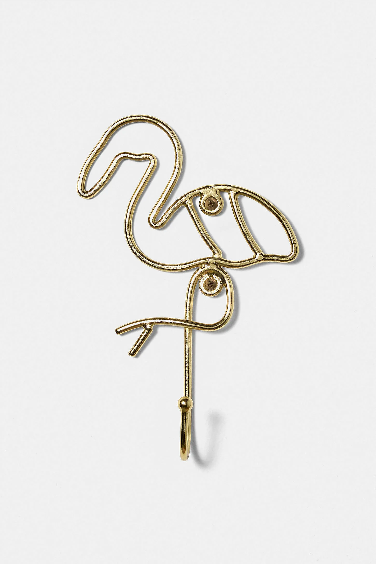 Flamingo Wall Hook - Gold 2