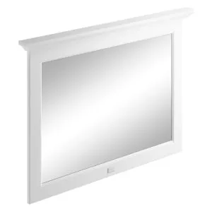 Bayswater Pointing White Flat Bathroom Mirror - 1000mm