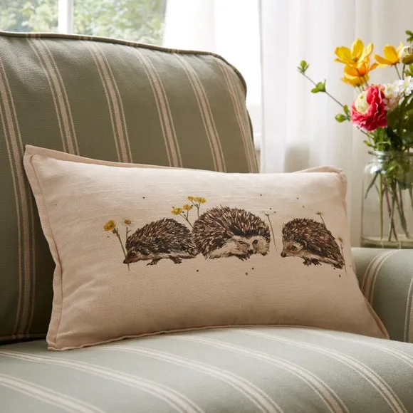 Hedgehog Cotton Rectangle Cushion
