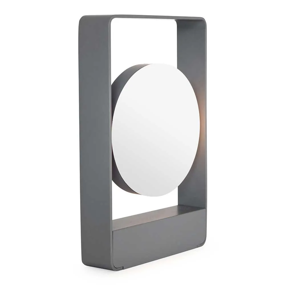 Case Mouro Portable LED Table Lamp Grey 2