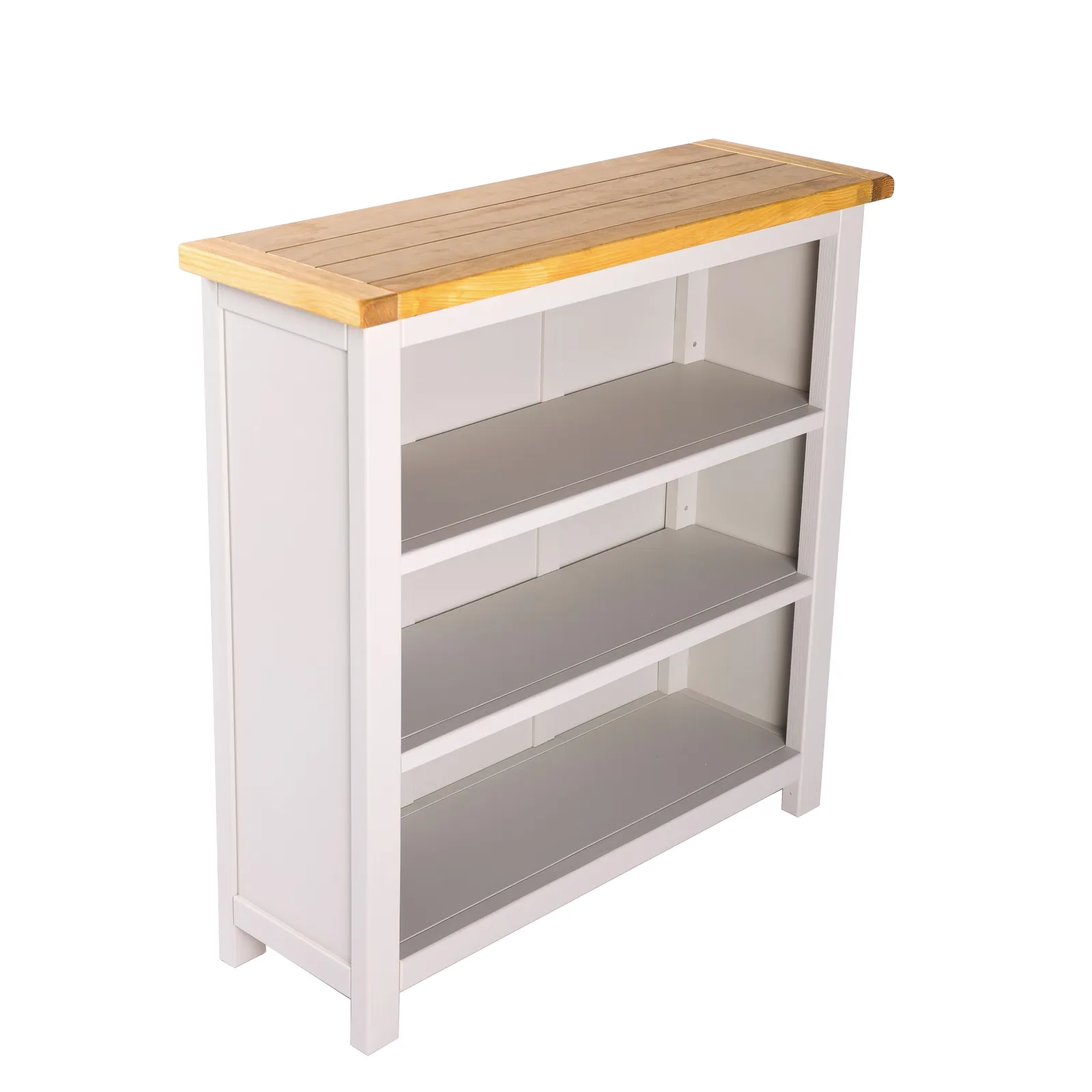Cabinet Bits Bookcase 90x90x30cm in Light Grey 3