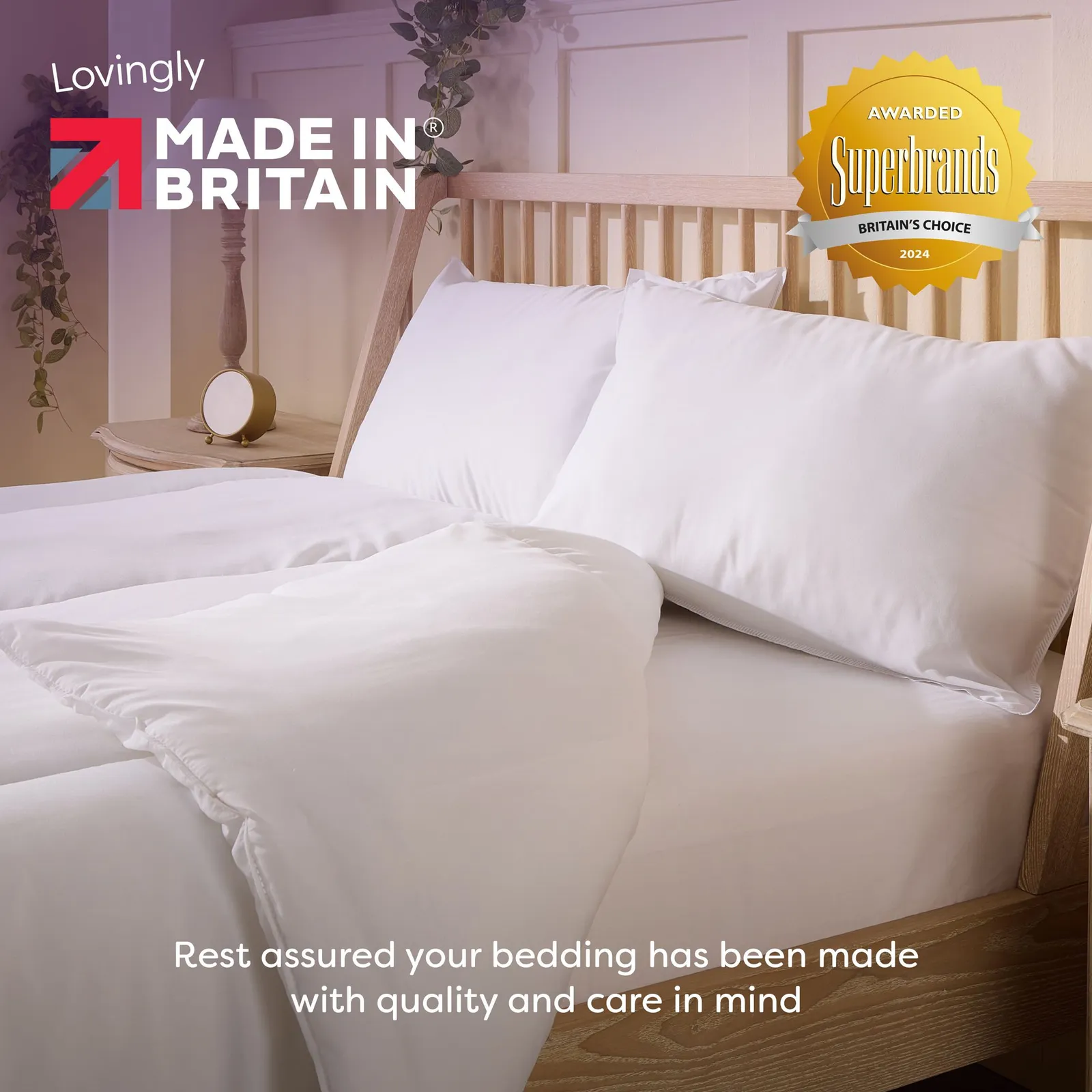 Slumberdown 4 Pack Cosy Nights Firm Support Side Sleeper Pillows in White 5