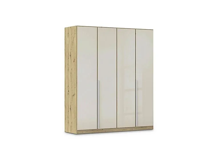 Freja 181cm 4 Door Hinged Glass Wardrobe