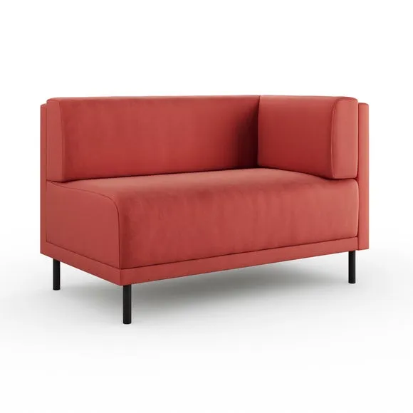 Mae Corner Dining Bench, Matte Plush Velvet 6