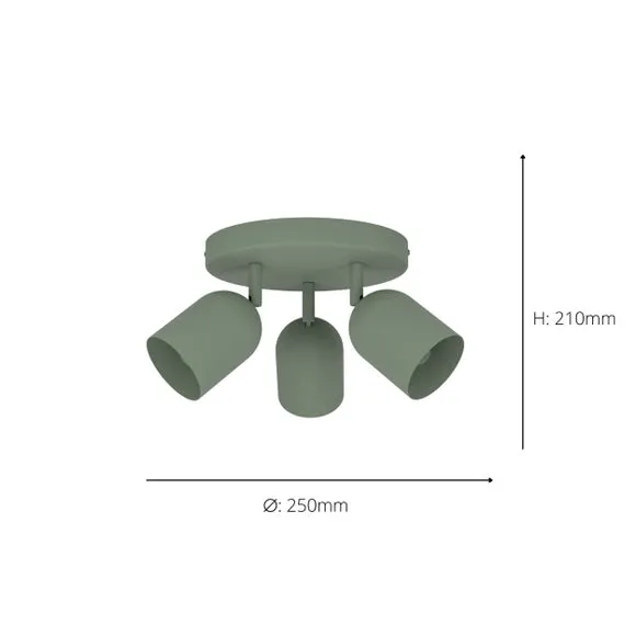 EGLO Tilston Minimalist Triple Ceiling Spotlight 4