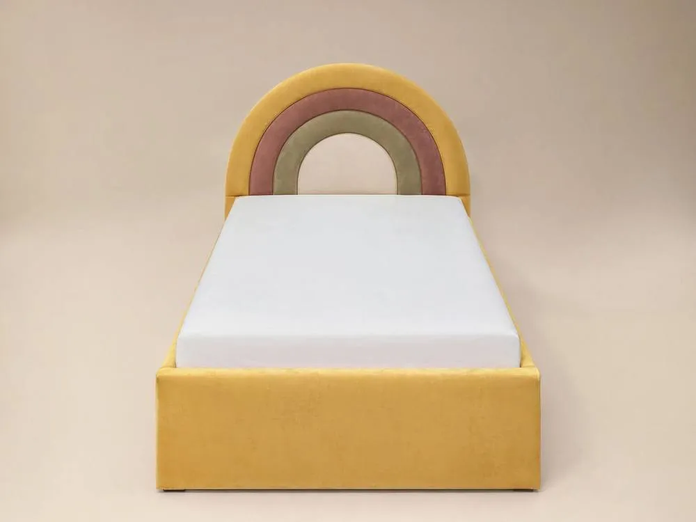Flair Ava Single Ottoman Bed in Gold 5