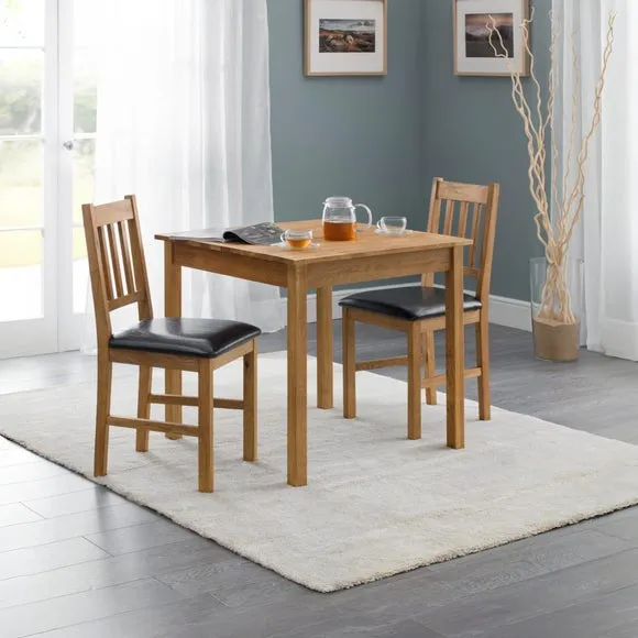 Coxmoor 4 Seater Square Dining Table, Solid Oak 6