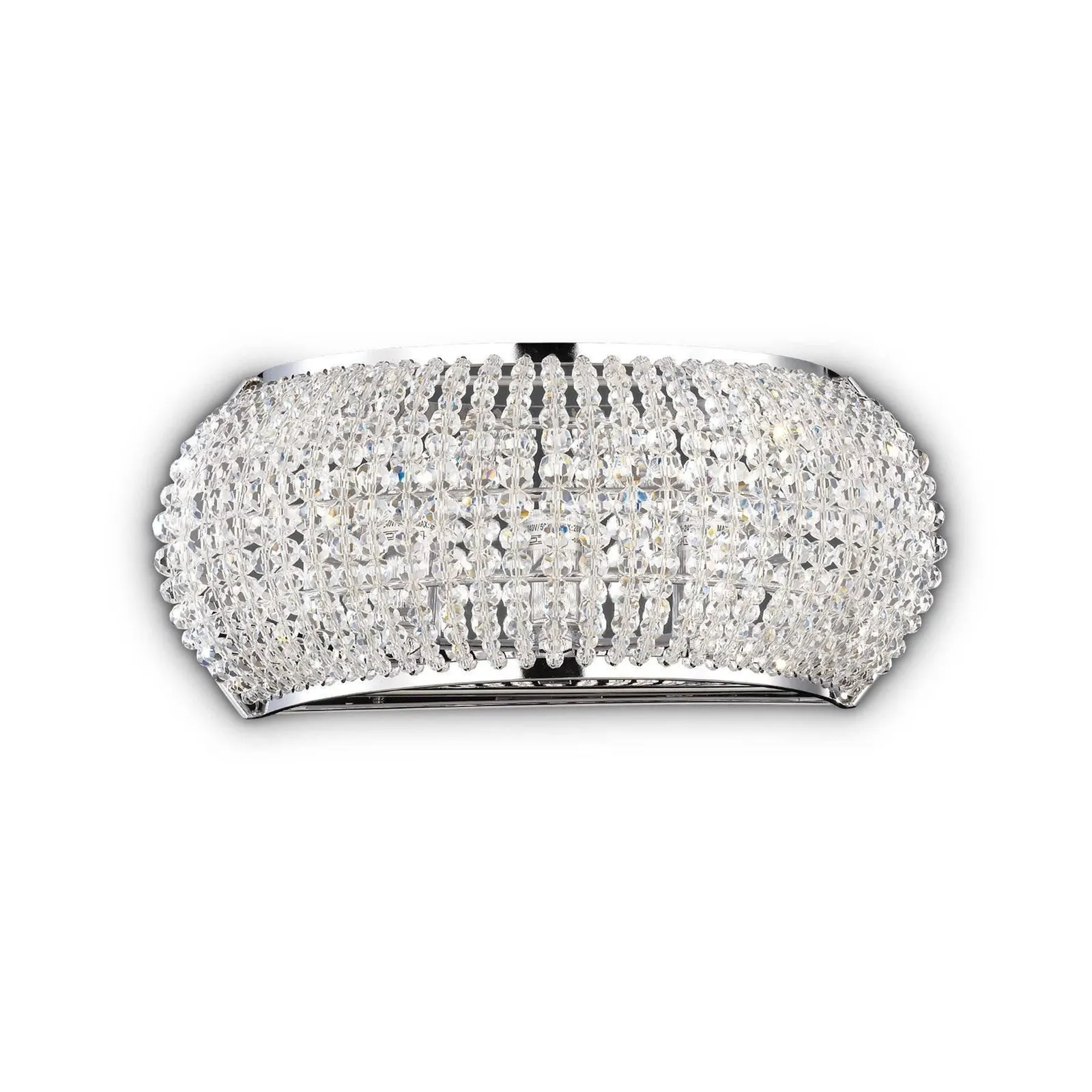 Netlighting Pasha' 3 Light Wall Light Chrome in Grey