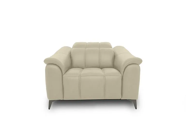 Angelo Leather Chair - Natural Sand