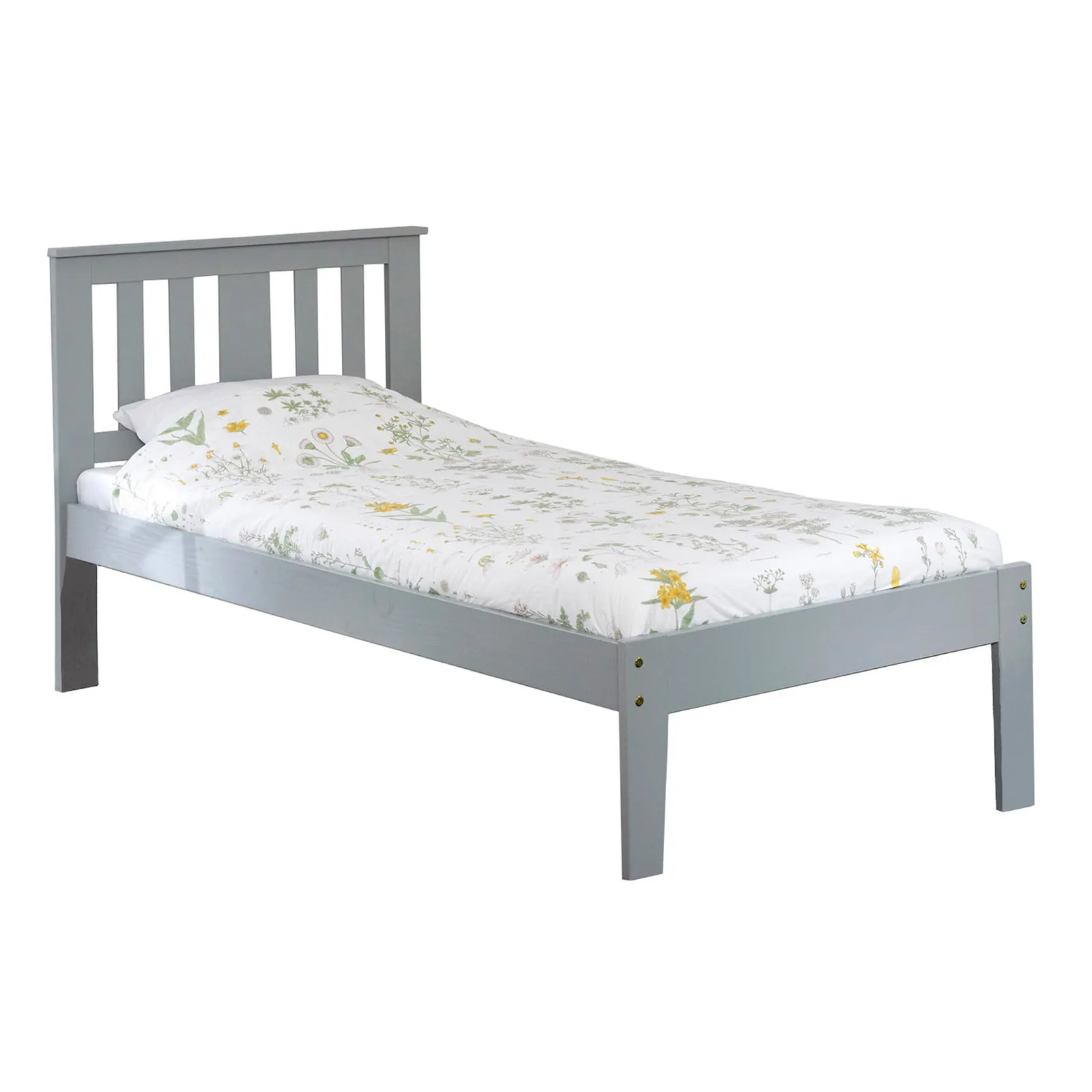Kingston Grey Pine Bed Frame Grey