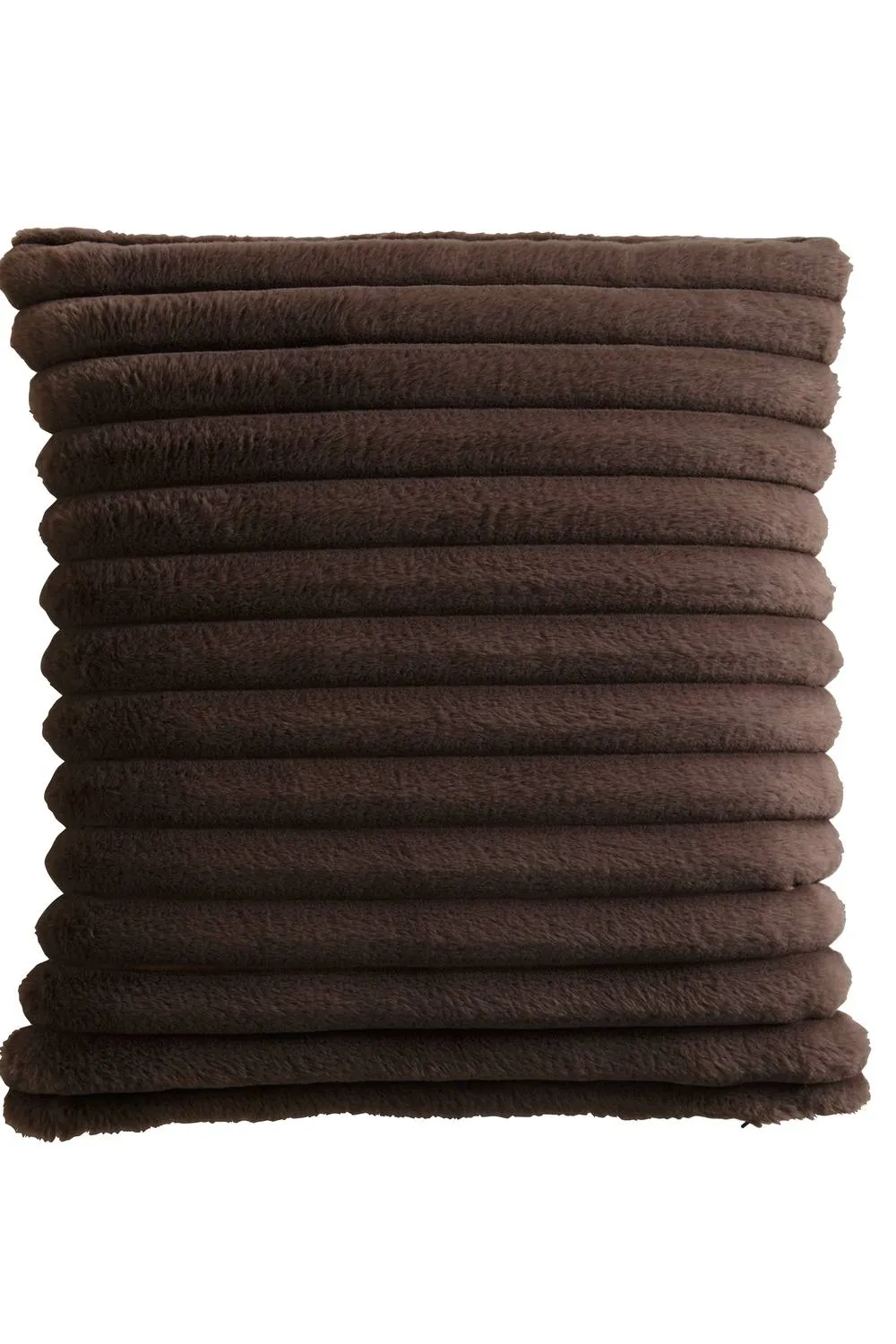 Appletree 'Morritz' Faux Fur Filled Cushion in Chocolate 2