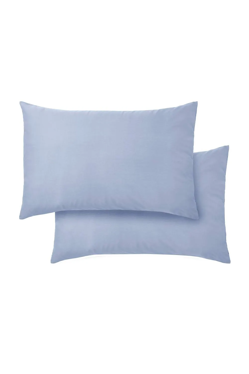 Bianca 400 Thread Count Cotton Sateen Standard Pillowcases in Blue 5