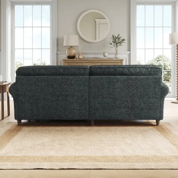 Flori Chunky Chenille Corner Chaise Sofa 3